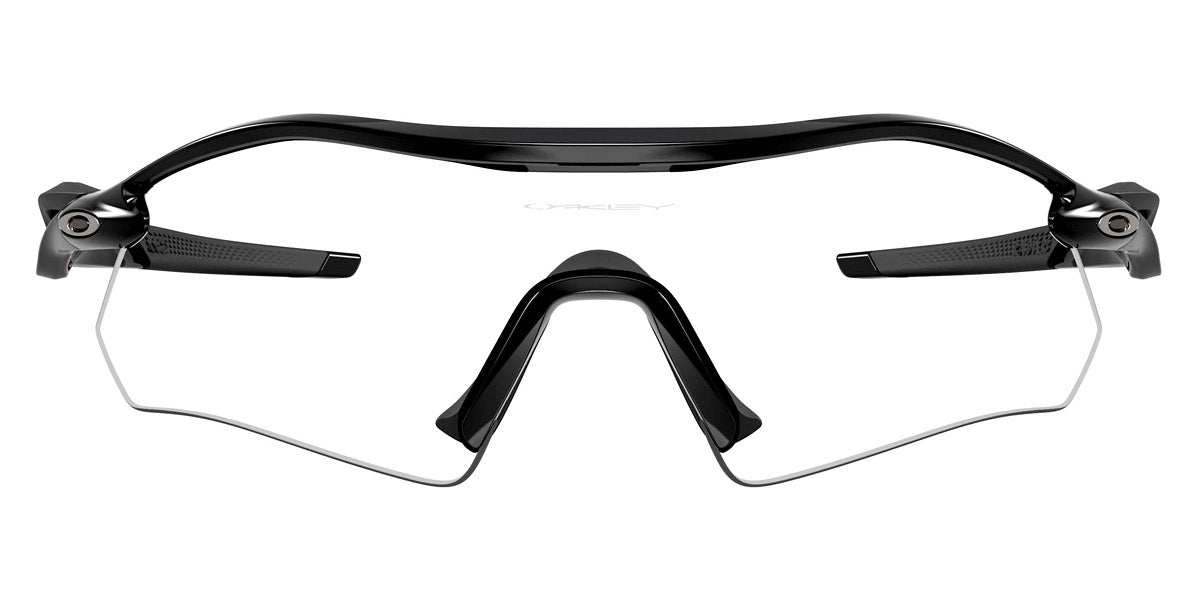 Oakley® OO9495D RADAR PLATE OO9495D 949502 36 Sunglasses - Polished Black / Clear to Black Iridium Photochromic Mirrored