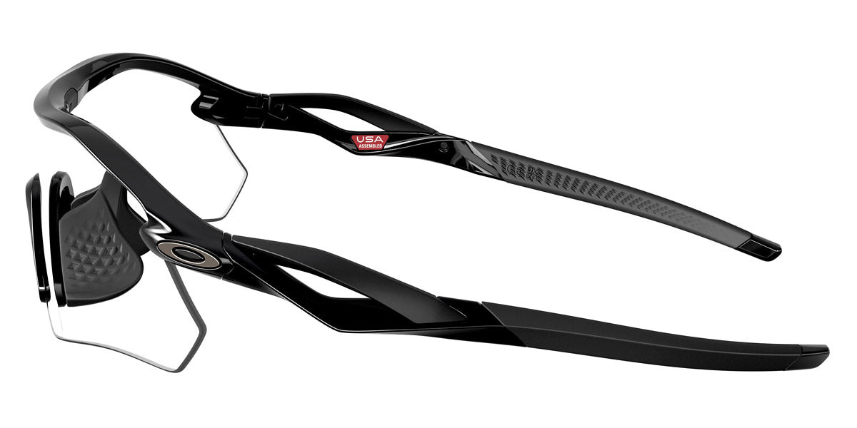 Oakley® OO9495D RADAR PLATE OO9495D 949502 36 Sunglasses - Polished Black / Clear to Black Iridium Photochromic Mirrored