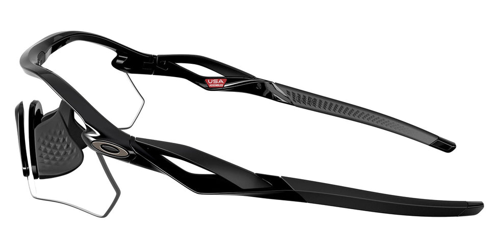 Oakley® OO9495D RADAR PLATE OO9495D 949502 36 Sunglasses - Polished Black / Clear to Black Iridium Photochromic Mirrored