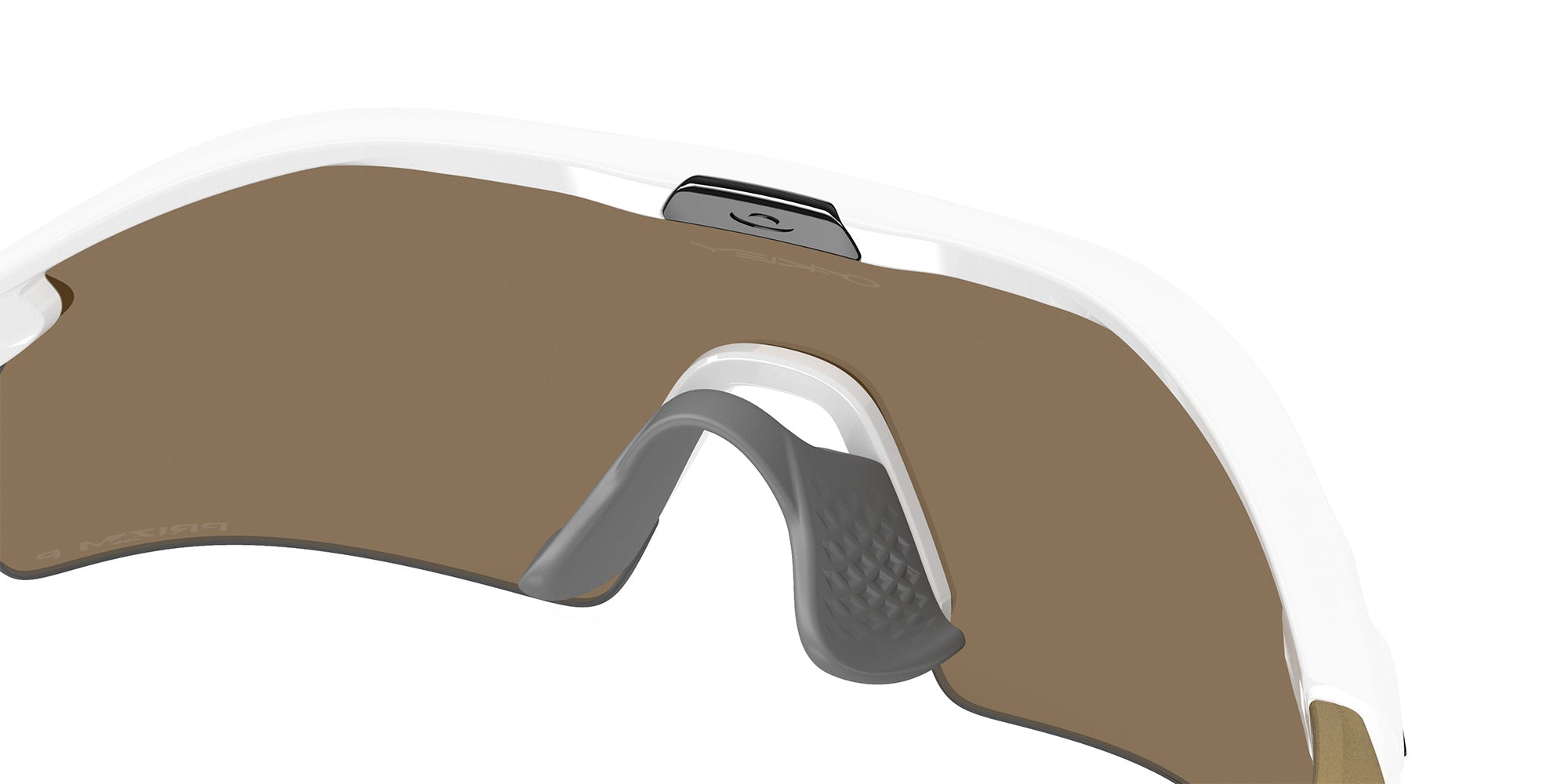 Oakley® OO9495D RADAR PLATE OO9495D 949505 36 Sunglasses - Polished White/Gold / Prizm 24K Polarized