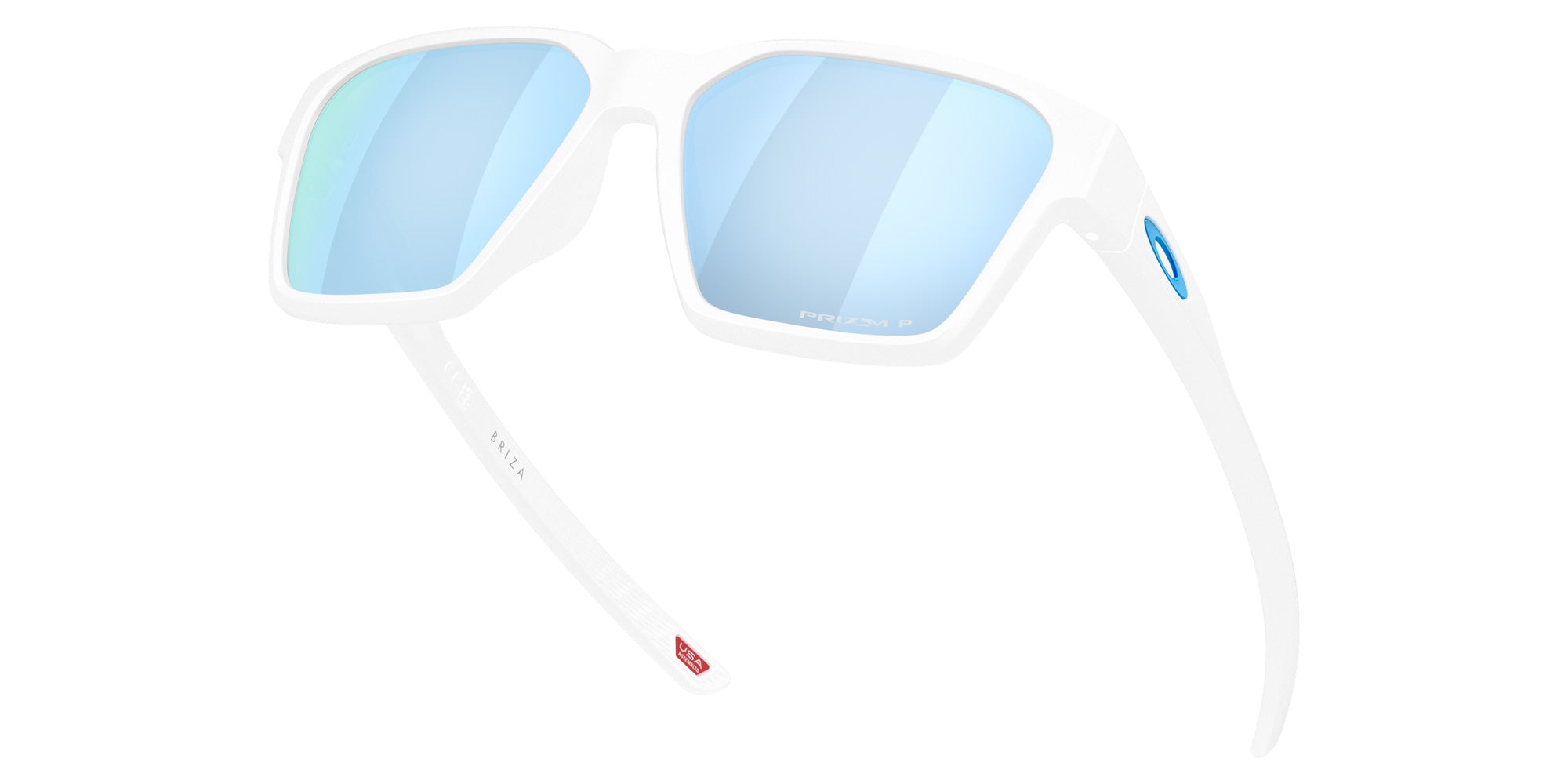 Oakley® OO9497 BRIZA OO9497 949704 58 Sunglasses - Matte White/Vi002 - Dark Violet