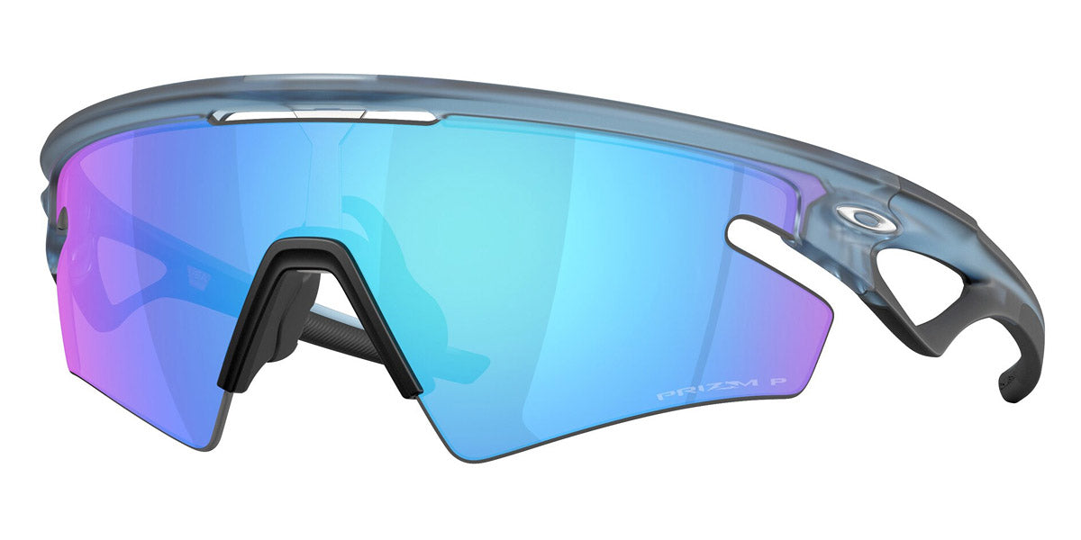 Oakley® OO9499 Sphaera Slash OO9499 949903 36 - Matte Transparent Stonewash/Prizm Sapphire Polarized Sunglasses