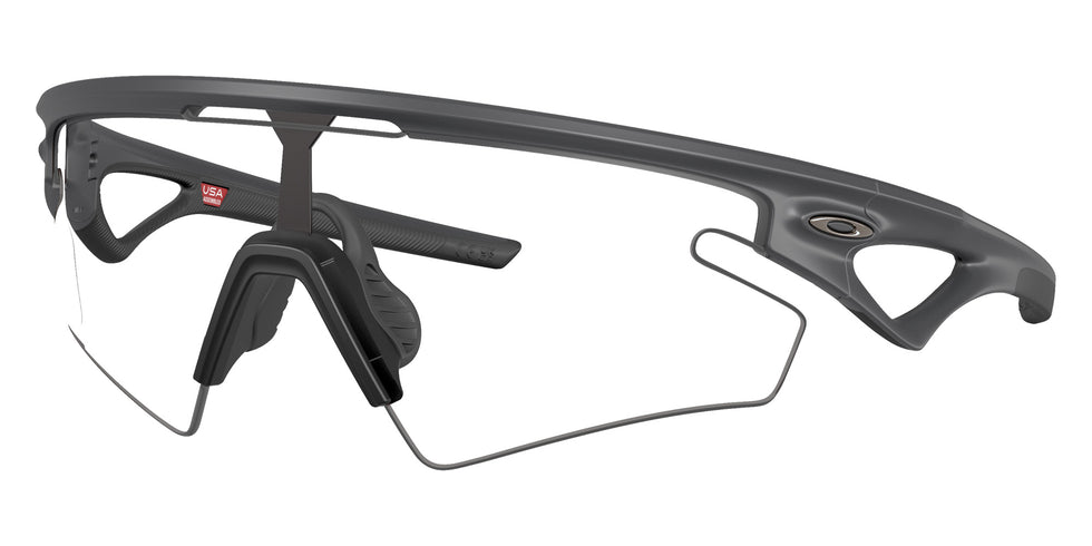 Oakley® OO9499 SPHAERA SLASH OO9499 949912 36 Sunglasses - Carbon / Clear to Black Iridium Photochromic Mirrored 949912