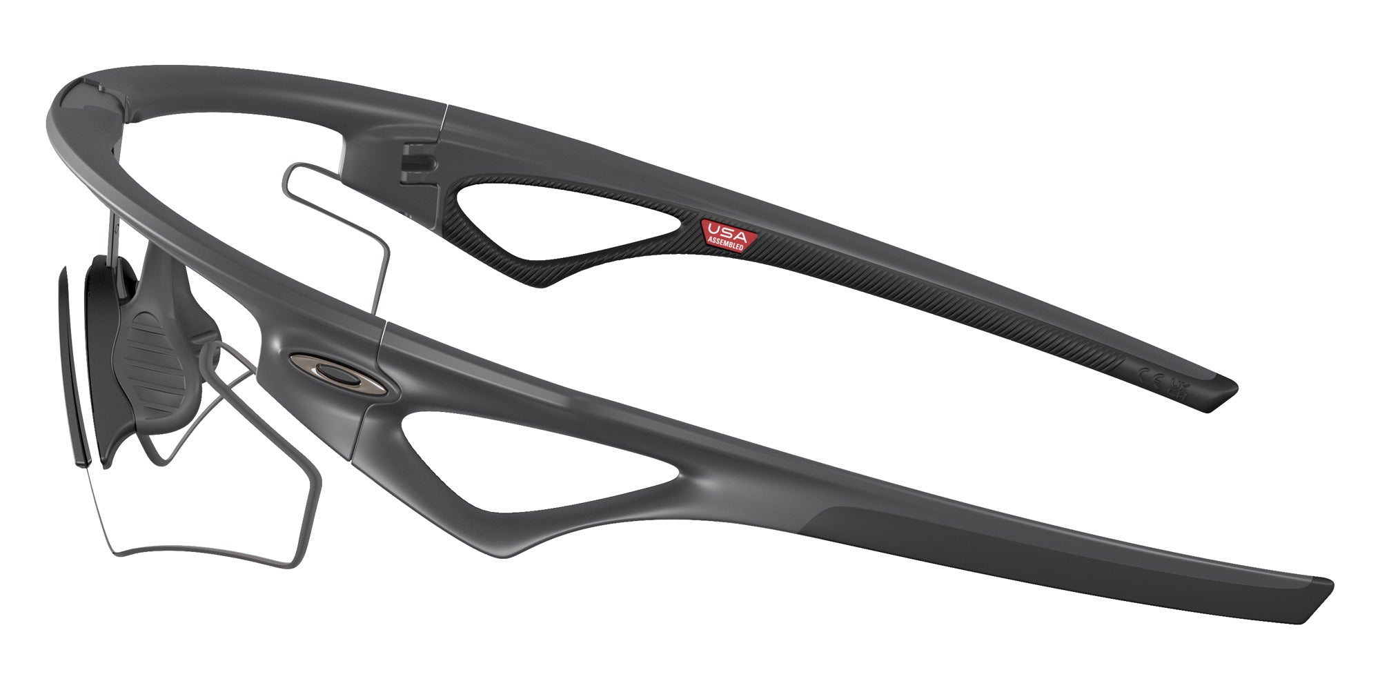 Oakley® OO9499 SPHAERA SLASH OO9499 949912 36 Sunglasses - Carbon / Clear to Black Iridium Photochromic Mirrored 949912
