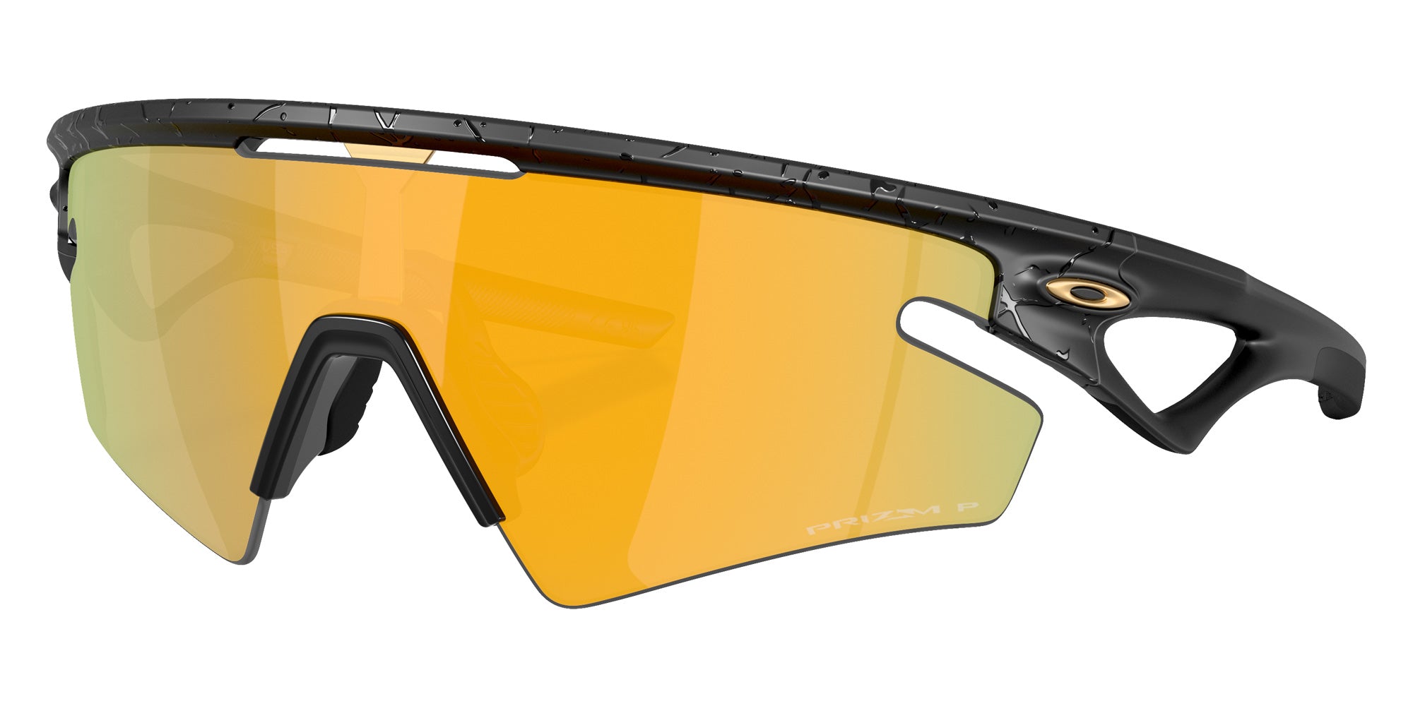 Oakley® OO9499 SPHAERA SLASH OO9499 949915 36 Sunglasses - Matte Black Splatter / Prizm 24K Polarized Mirrored 949915
