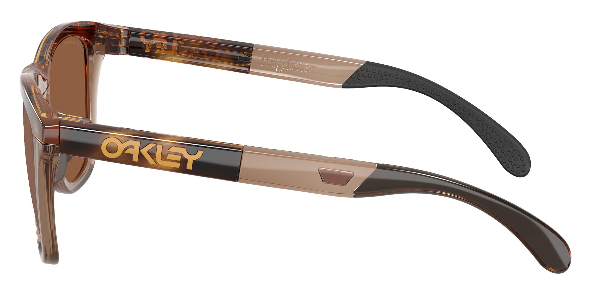 Oakley® OO9503 FROGSKINS RANGE XL OO9503 950302 58 Sunglasses - Brown Tortoise/Brown Smoke / Prizm Tungsten Polarized Mirrored
