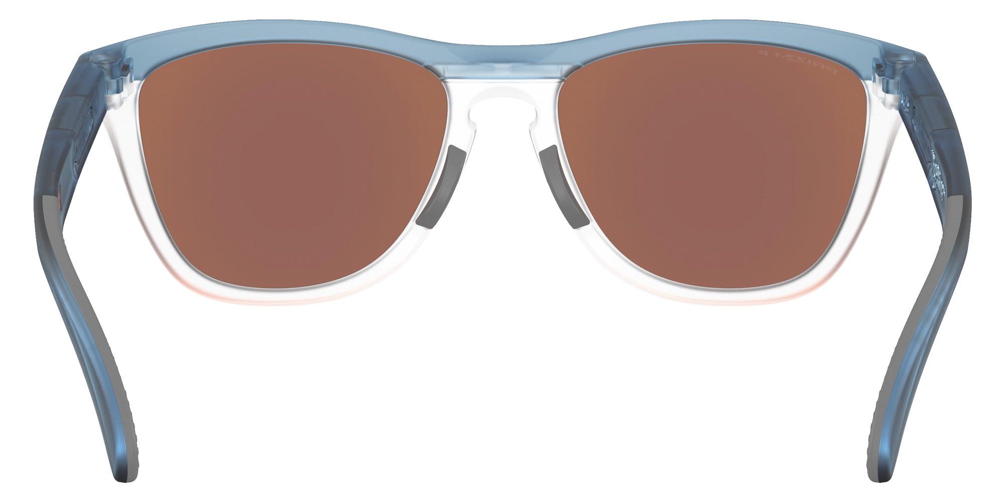 Oakley® OO9503 FROGSKINS RANGE XL OO9503 950303 58 Sunglasses - Transparent Stonewash/Clear / Prizm Deep Water Polarized Mirrored