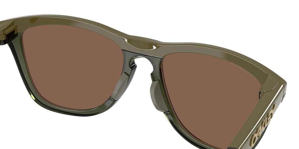 Oakley® OO9503 FROGSKINS RANGE XL OO9503 950304 58 Sunglasses - Dark Brush/Olive Ink / Prizm 24K Polarized Mirrored