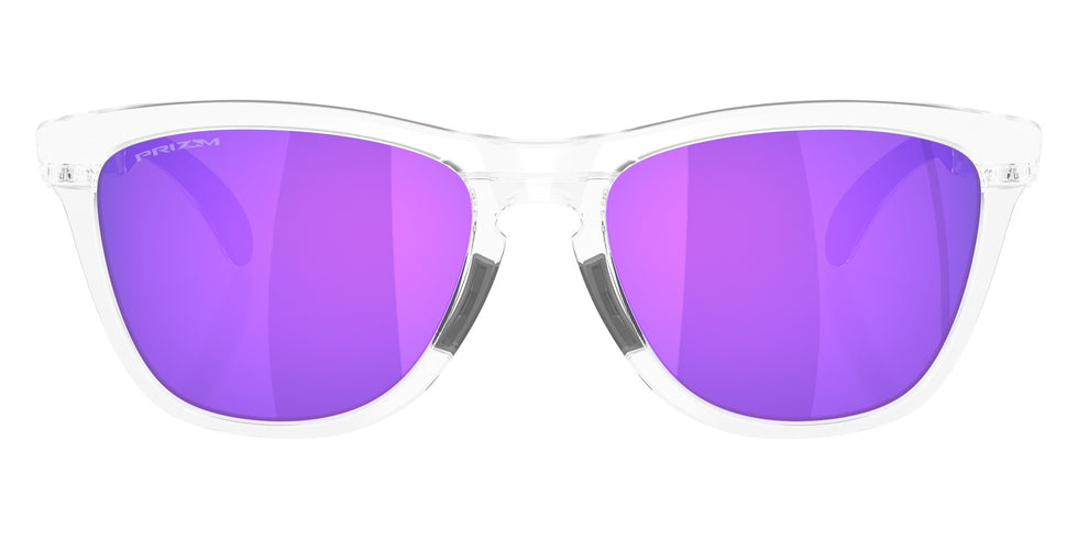 Oakley® OO9503 FROGSKINS RANGE XL OO9503 950305 58 Sunglasses - Matte Clear / Prizm Violet Mirrored
