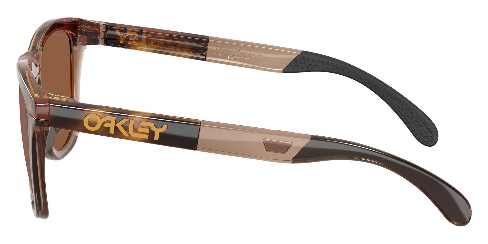 Oakley® OO9503A FROGSKINS RANGE XL A OO9503A 950303 58 Sunglasses - Brown Tortoise/Brown Smoke / Prizm Tungsten Polarized Mirrored