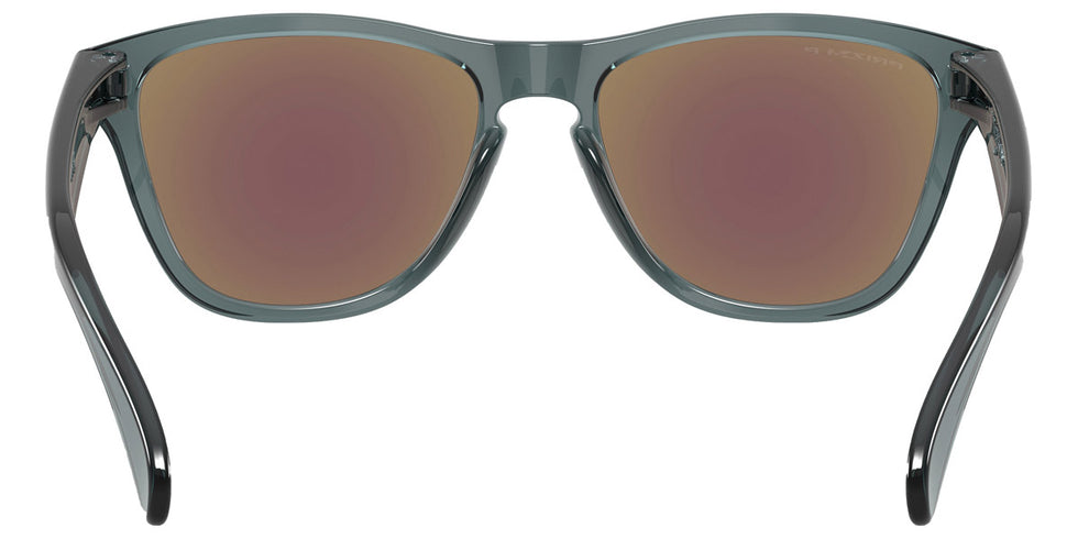 Oakley® OO9508 Frogskins S OO9508 950805 53 - Crystal Black/Prizm Sapphire Polarized Sunglasses