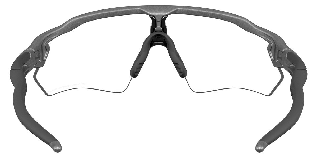Oakley® OO9510 Radar Ev S Path OO9510 951008 31 - Steel/Clear To Black Iridium Photochromic Sunglasses