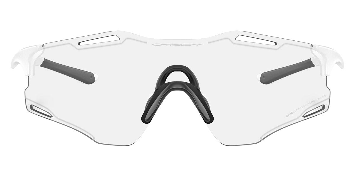 Oakley® OO9512D Cybr Zero OO9512D 951201 39 - Matte White/Clear To Black Iridium Photochromic Sunglasses