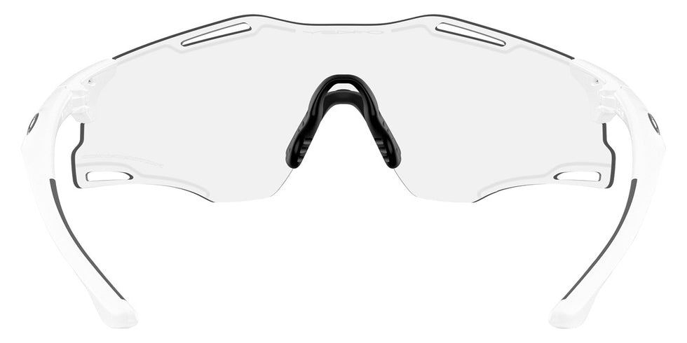 Oakley® OO9512D Cybr Zero OO9512D 951201 39 - Matte White/Clear To Black Iridium Photochromic Sunglasses