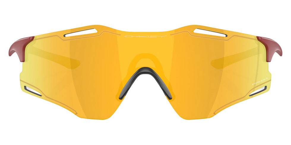 Oakley® OO9512D Cybr Zero OO9512D 951203 39 - Matte Iron Red/Prizm 24K Sunglasses