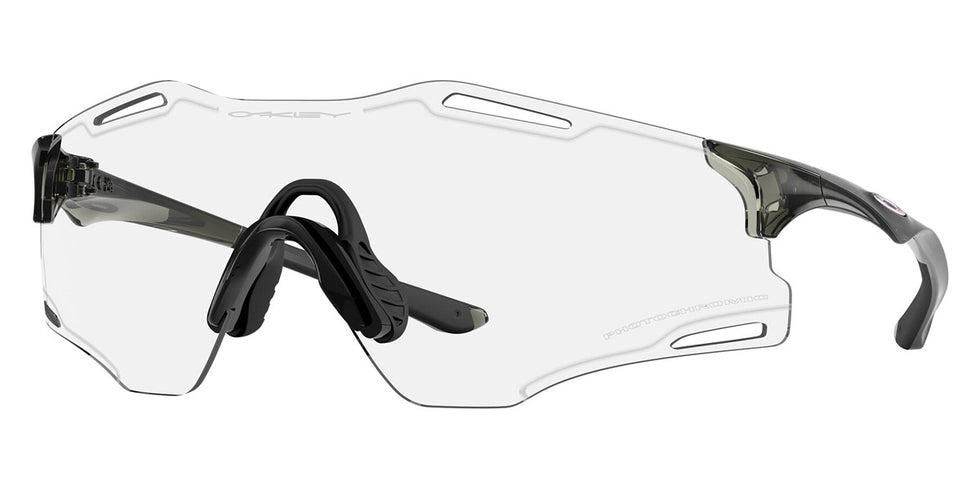 Oakley® OO9512D Cybr Zero OO9512D 951206 39 - Translucent Grey Smoke/Clear To Black Iridium Photochromic Sunglasses