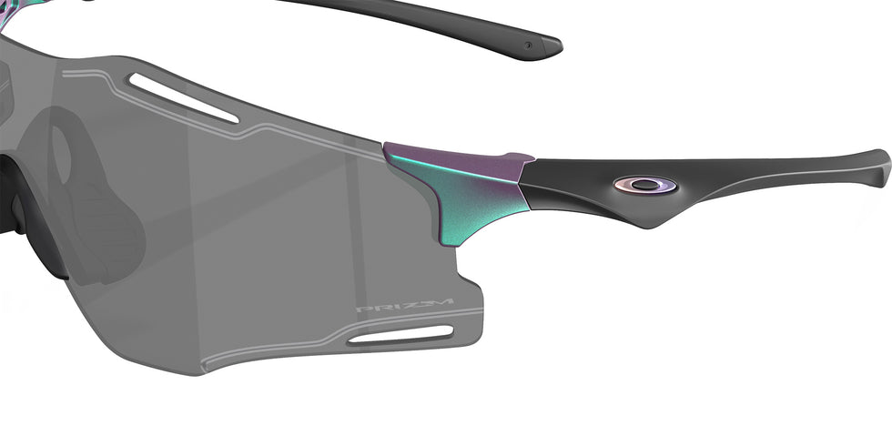 Oakley® OO9512D CYBR ZERO OO9512D 951207 39 Sunglasses - Matte Purple/Green Colorshift / Prizm Black Mirrored 951207