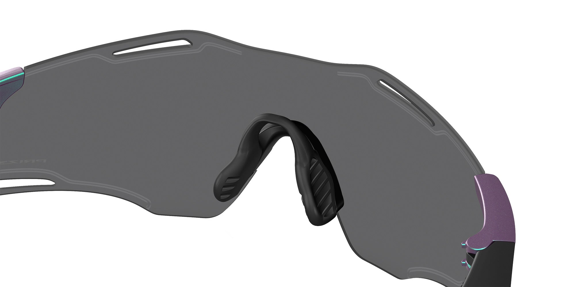 Oakley® OO9512D CYBR ZERO OO9512D 951207 39 Sunglasses - Matte Purple/Green Colorshift / Prizm Black Mirrored 951207
