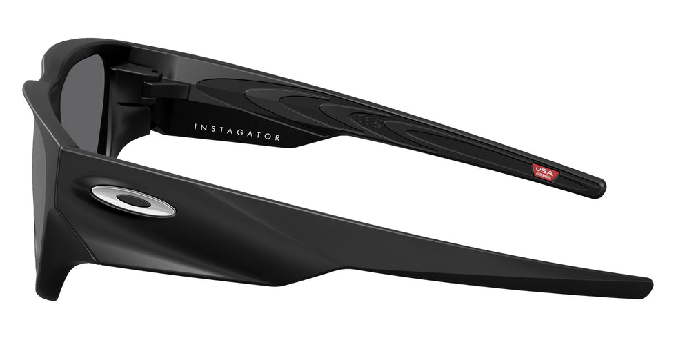 Oakley® OO9514 INSTAGATOR OO9514 951402 58 Sunglasses - Matte Black / Prizm Black Polarized Mirrored
