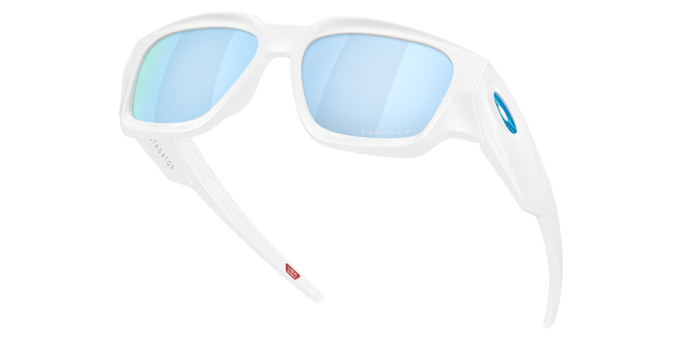 Oakley® OO9514 INSTAGATOR OO9514 951404 58 Sunglasses - Matte White / Prizm Deep Water Polarized Mirrored