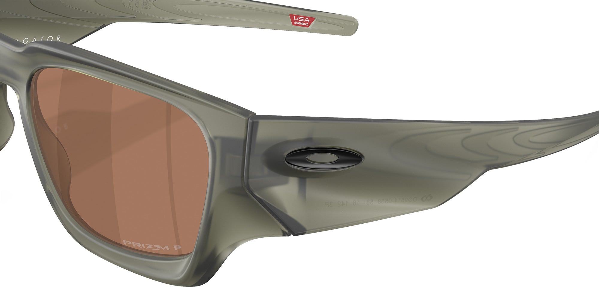 Oakley® OO9514 INSTAGATOR OO9514 951405 58 Sunglasses - Matte Olive Ink / Prizm Tungsten Polarized Mirrored