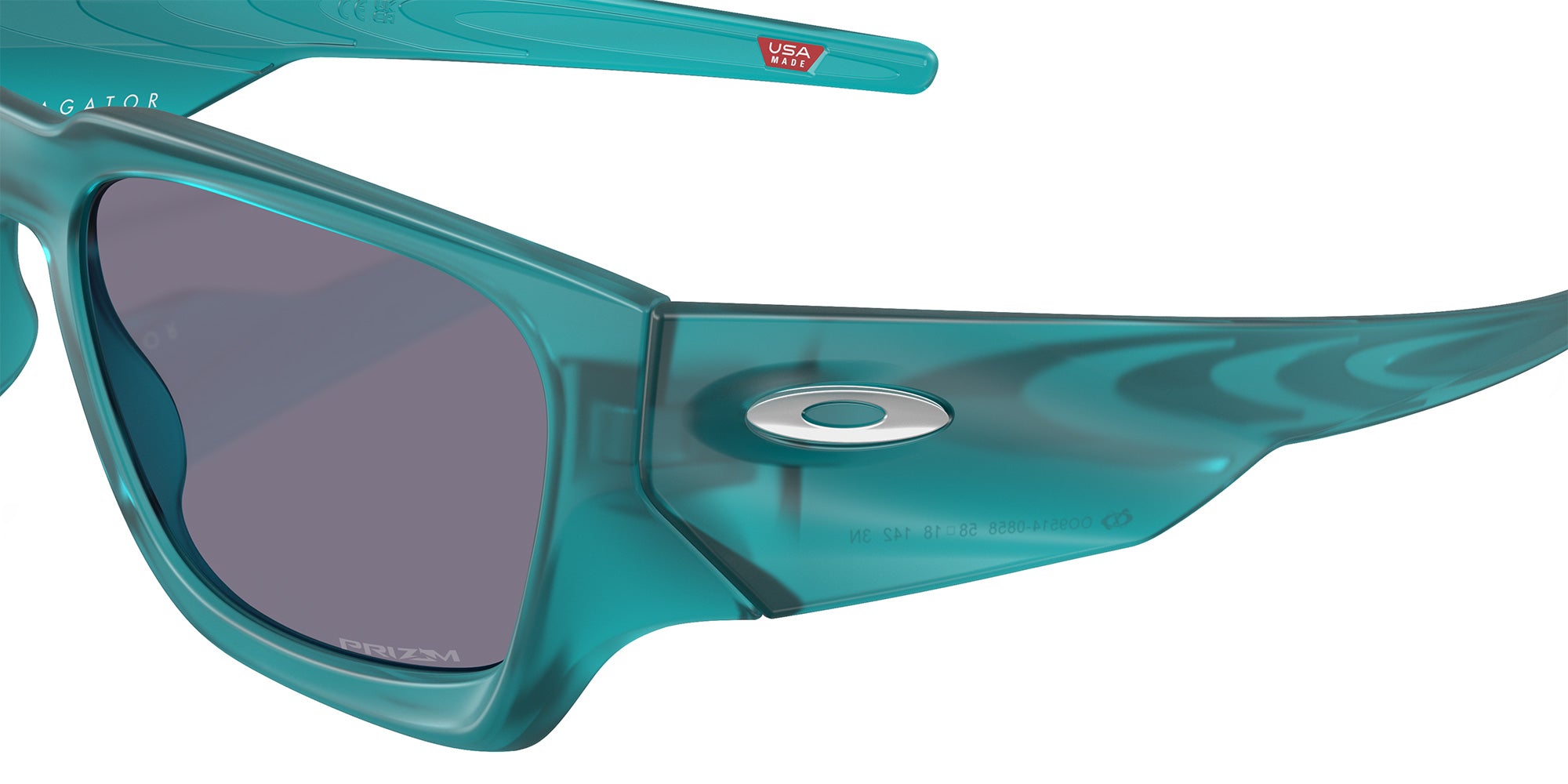 Oakley® OO9514 INSTAGATOR OO9514 951408 58 Sunglasses - Matte Transparent Artic Surf / Prizm Gray
