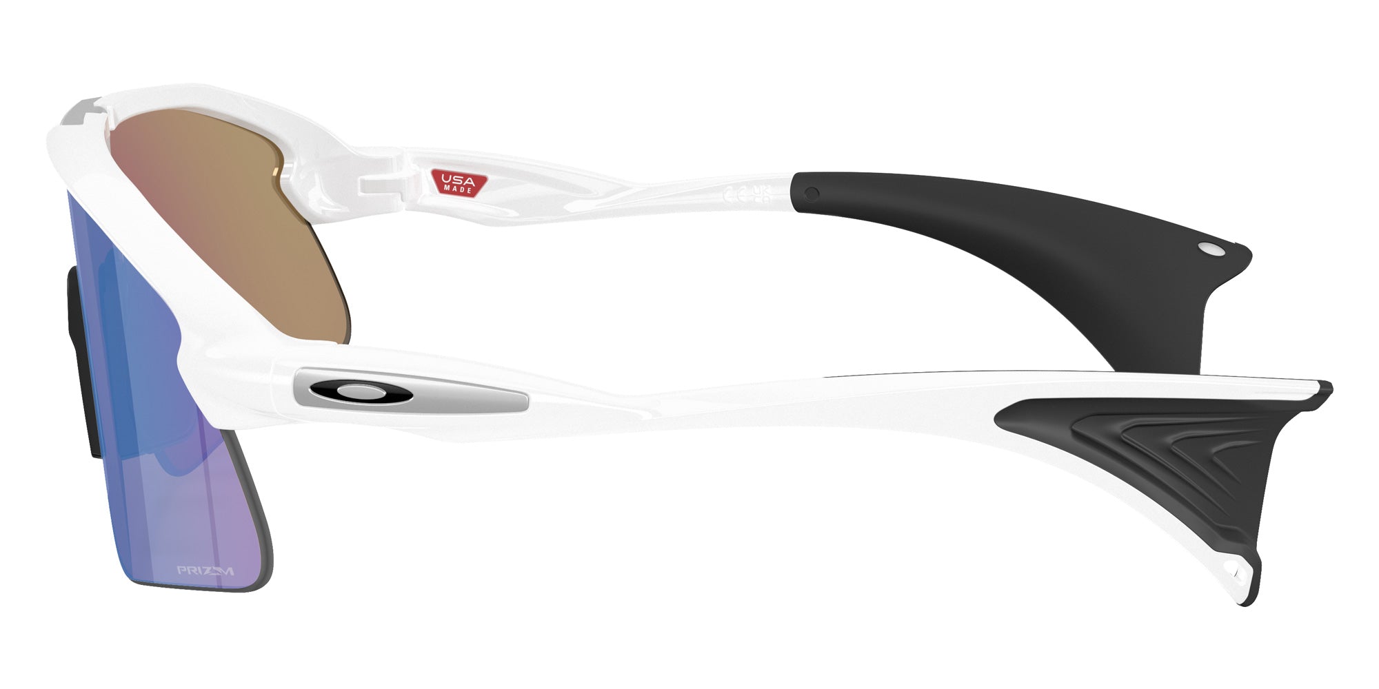 Oakley® OO9517 STUNT DEVIL OO9517 951704 39 Sunglasses - Matte White / Prizm Sapphire Mirrored