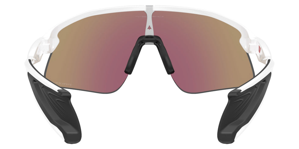 Oakley® OO9517 STUNT DEVIL OO9517 951704 39 Sunglasses - Matte White / Prizm Sapphire Mirrored