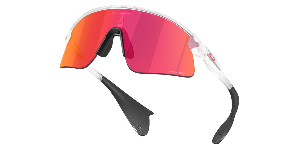 Oakley® OO9517 STUNT DEVIL OO9517 951710 39 Sunglasses - Matte Clear / Prizm Field Mirrored