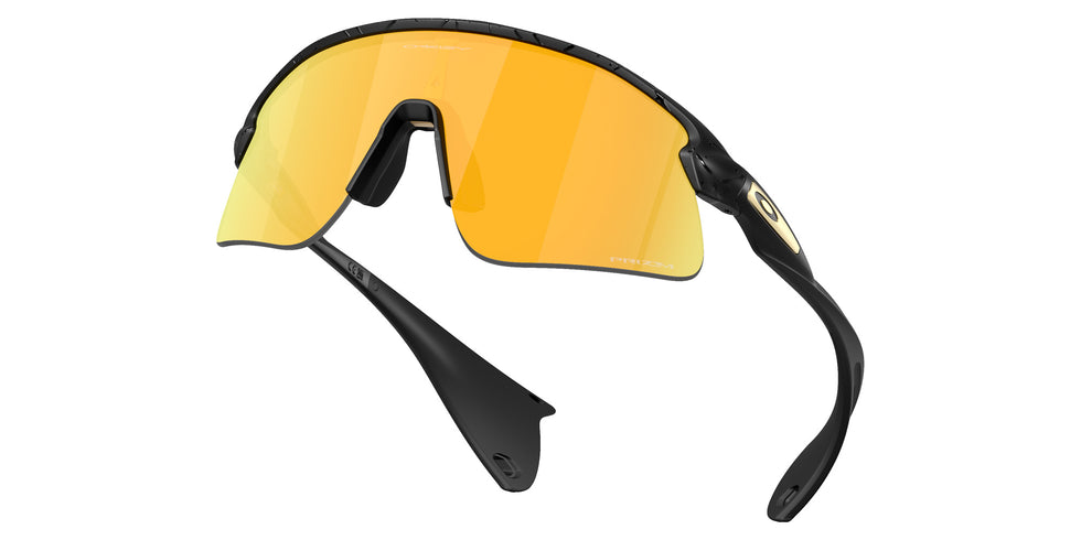 Oakley® OO9517 STUNT DEVIL OO9517 951716 39 Sunglasses - Matte Black Splatter / Prizm 24k Mirrored 951716