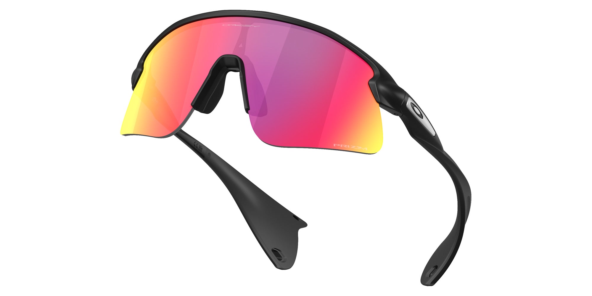 Oakley® OO9518 STUNT DEVIL S OO9518 951802 36 Sunglasses - Matte Black / Prizm Road Mirrored
