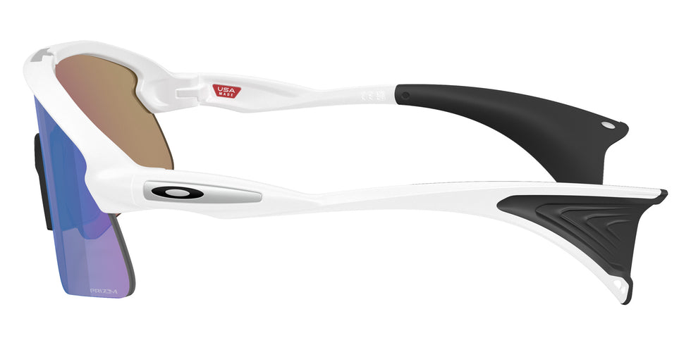 Oakley® OO9518 STUNT DEVIL S OO9518 951804 36 Sunglasses - Matte White / Prizm Sapphire Mirrored