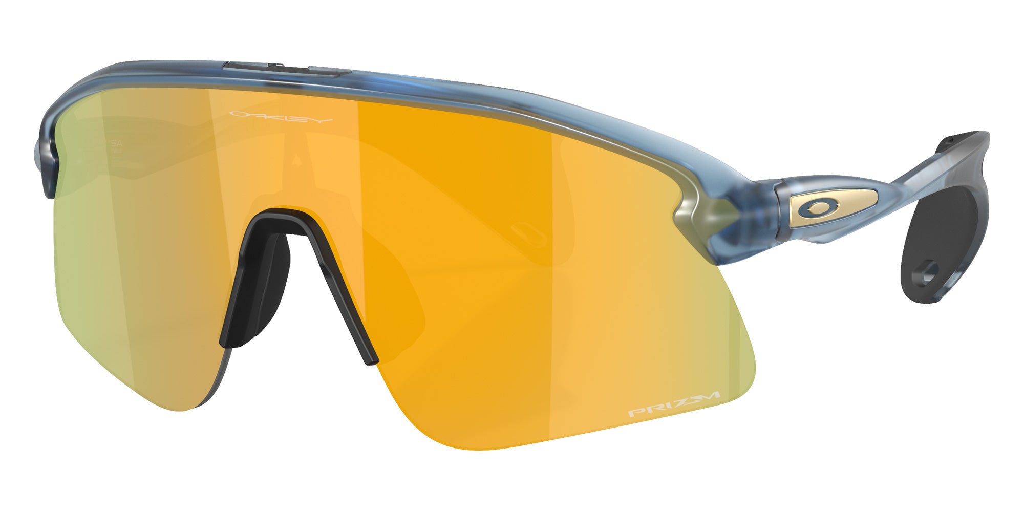 Oakley® OO9518 STUNT DEVIL S OO9518 951805 36 Sunglasses - Matte Transparent Abyss / Prizm 24K Mirrored