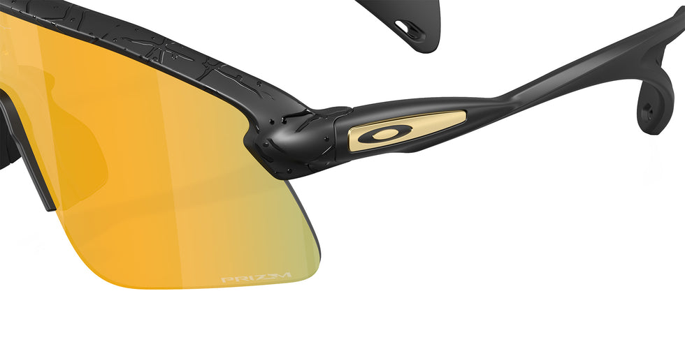 Oakley® OO9518 STUNT DEVIL S OO9518 951813 36 Sunglasses - Matte Black Splatter / Prizm 24k Mirrored 951813