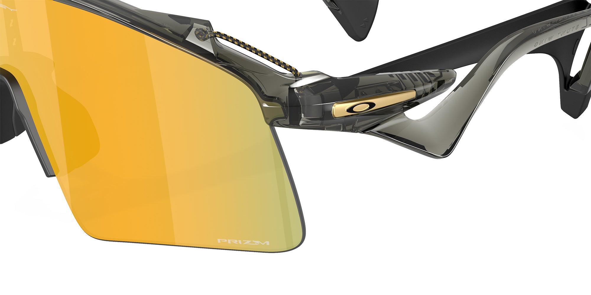 Oakley® OO9519 STUNT WING OO9519 951902 41 Sunglasses - Gray Smoke / Prizm 24K Mirrored