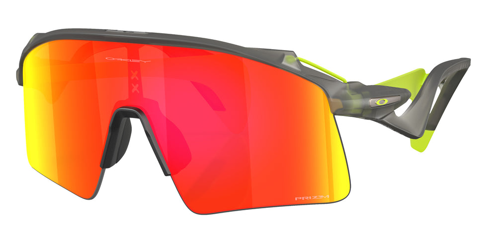 Oakley® OO9519 STUNT WING OO9519 951904 41 Sunglasses - Matte Gray Smoke / Prizm Ruby Mirrored