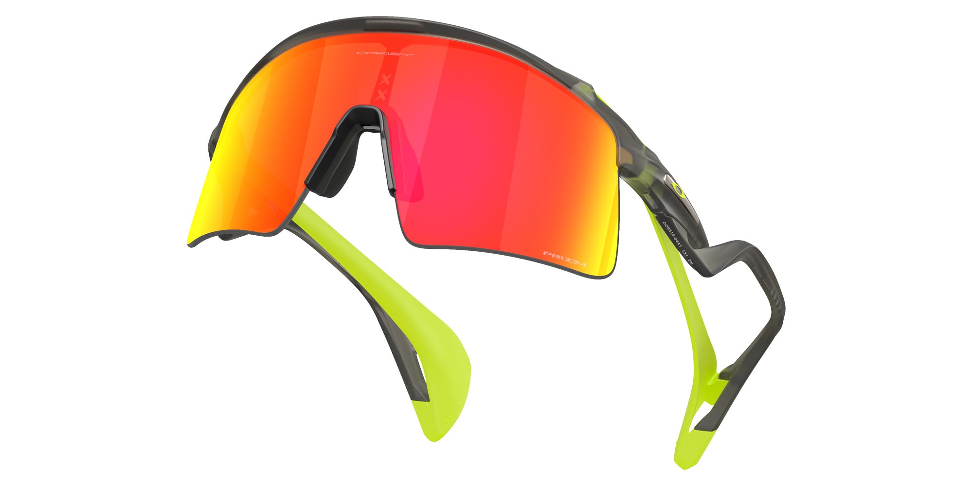 Oakley® OO9519 STUNT WING OO9519 951904 41 Sunglasses - Matte Gray Smoke / Prizm Ruby Mirrored