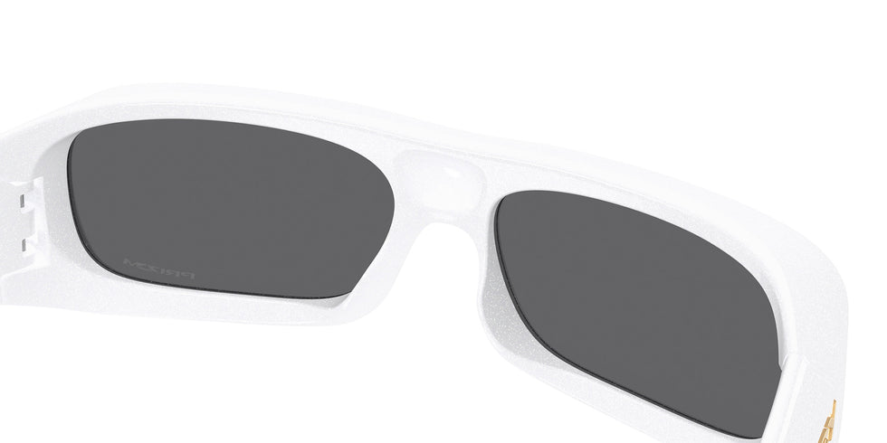 Oakley® OO9520 PERMIAN OO9520 952002 59 Sunglasses - Pearlized White / Prizm Black Mirrored