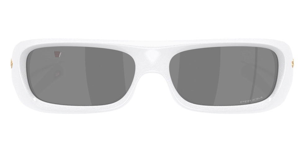 Oakley® OO9520 PERMIAN OO9520 952002 59 Sunglasses - Pearlized White / Prizm Black Mirrored