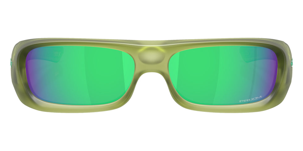 Oakley® OO9520 PERMIAN OO9520 952004 59 Sunglasses - Matte Transparent Fern / Prizm Jade Mirrored