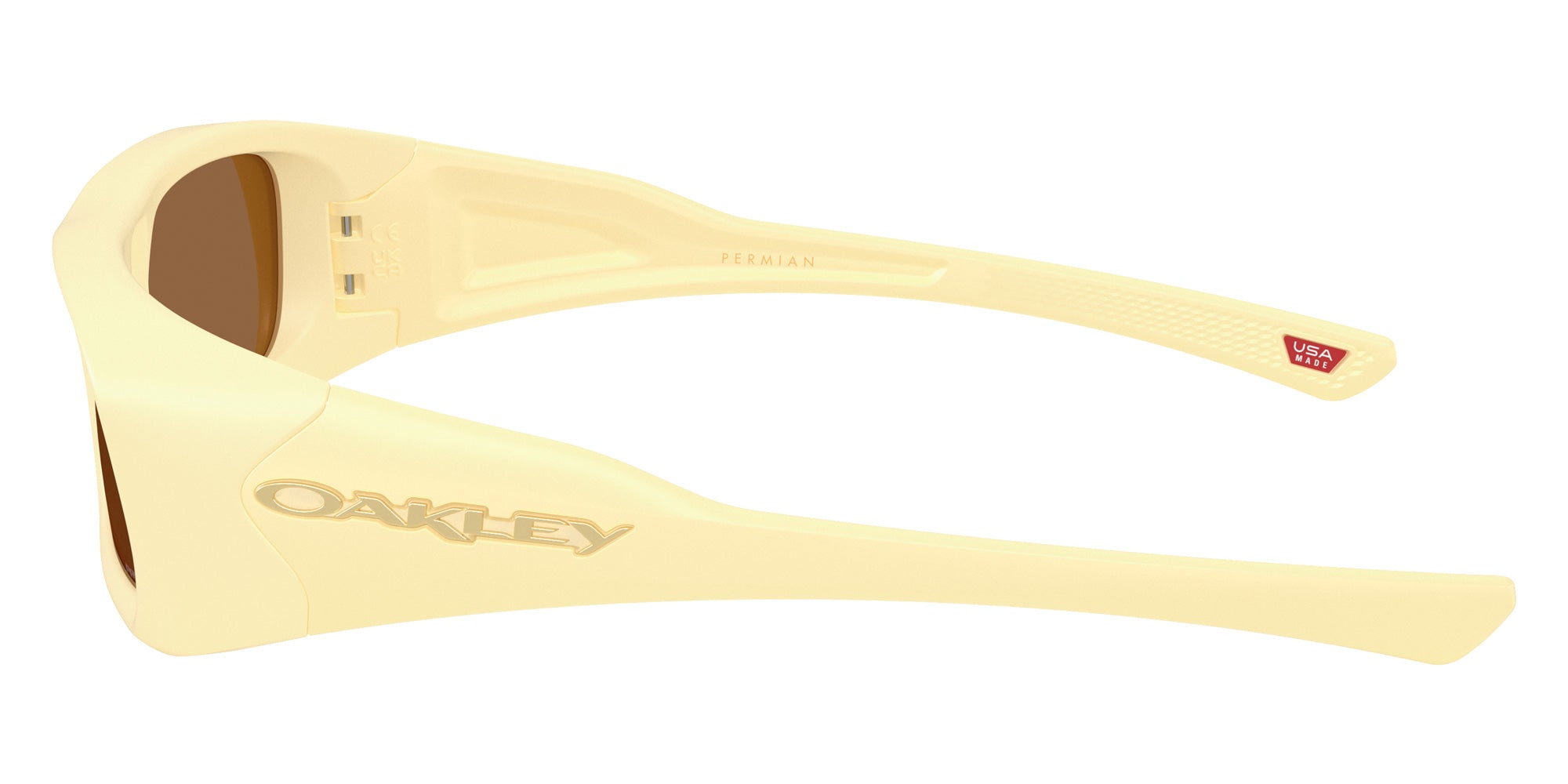 Oakley® OO9520 PERMIAN OO9520 952006 59 Sunglasses - Matte Yellow Milkshake / Prizm Bronze 952006