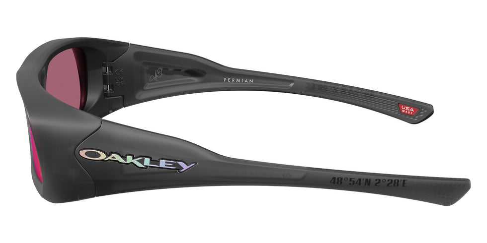 Oakley® OO9520 PERMIAN OO9520 952007 59 Sunglasses - Matte Black Ink / Prizm Road Mirrored 952007