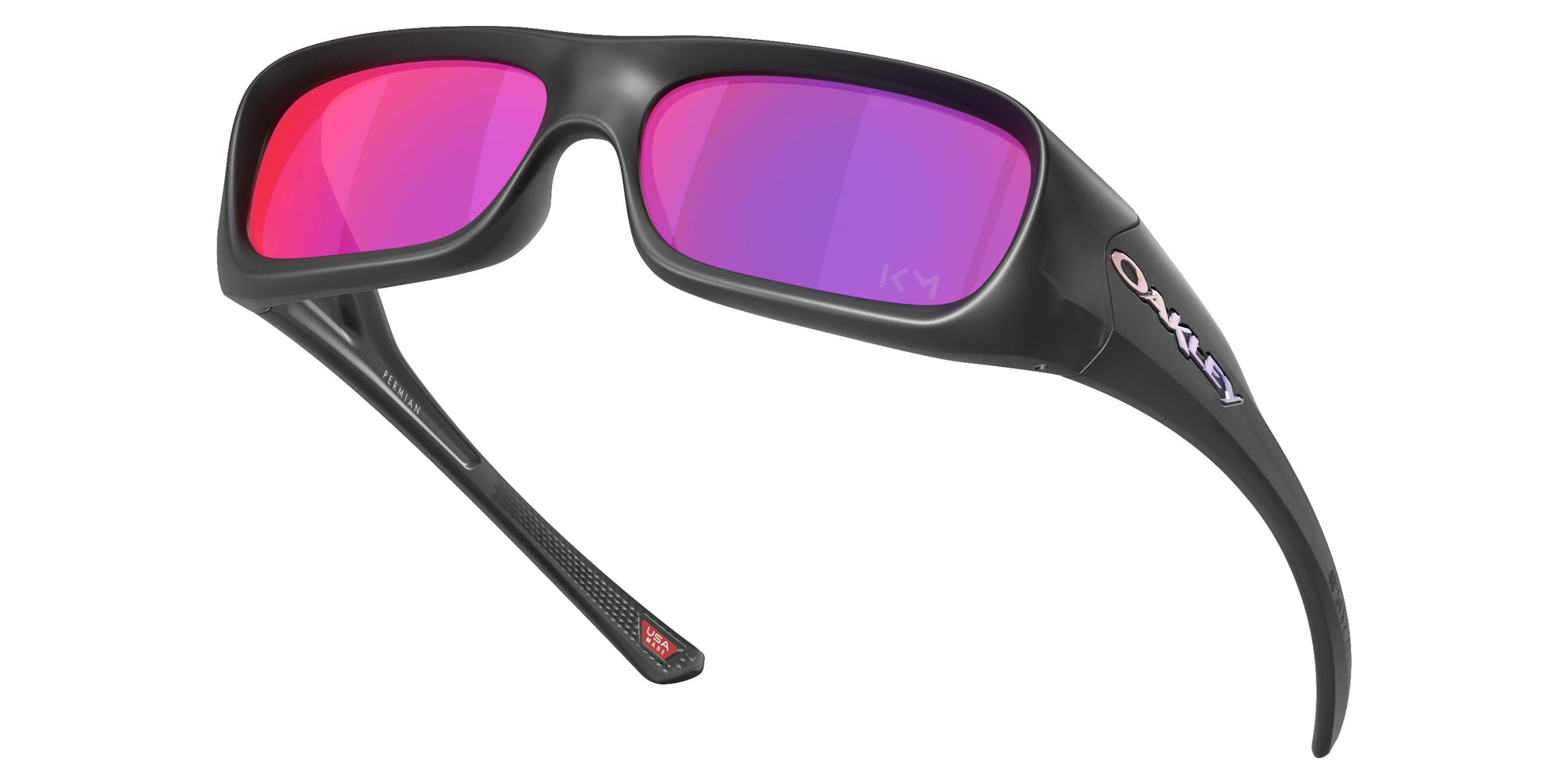 Oakley® OO9520 PERMIAN OO9520 952007 59 Sunglasses - Matte Black Ink / Prizm Road Mirrored 952007