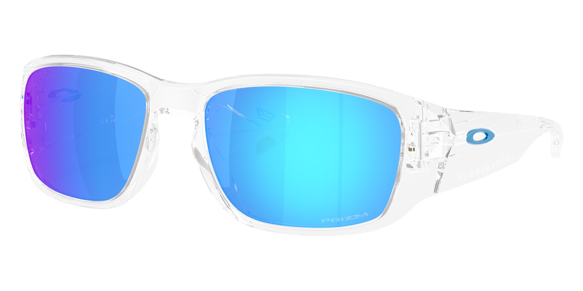 Oakley® OO9521 TOURNIQUET OO9521 952104 57 Sunglasses - Polarized Clear / Prizm Sapphire Mirrored