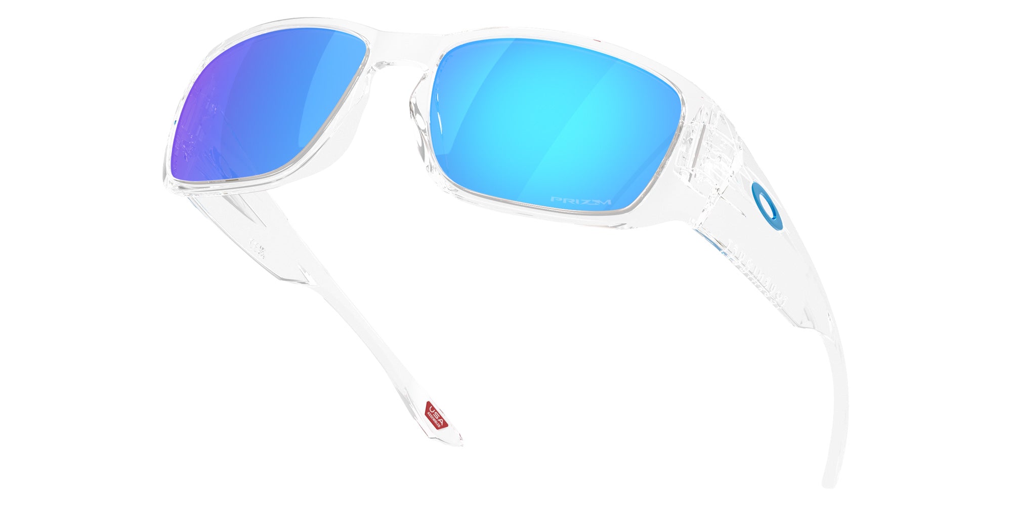 Oakley® OO9521 TOURNIQUET OO9521 952104 57 Sunglasses - Polarized Clear / Prizm Sapphire Mirrored