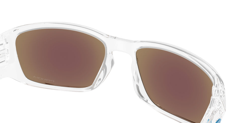 Oakley® OO9521 TOURNIQUET OO9521 952104 57 Sunglasses - Polarized Clear / Prizm Sapphire Mirrored