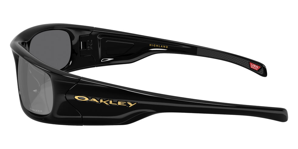Oakley® OO9522 HIGHLAND OO9522 952201 62 Sunglasses - Black / Prizm Black Mirrored