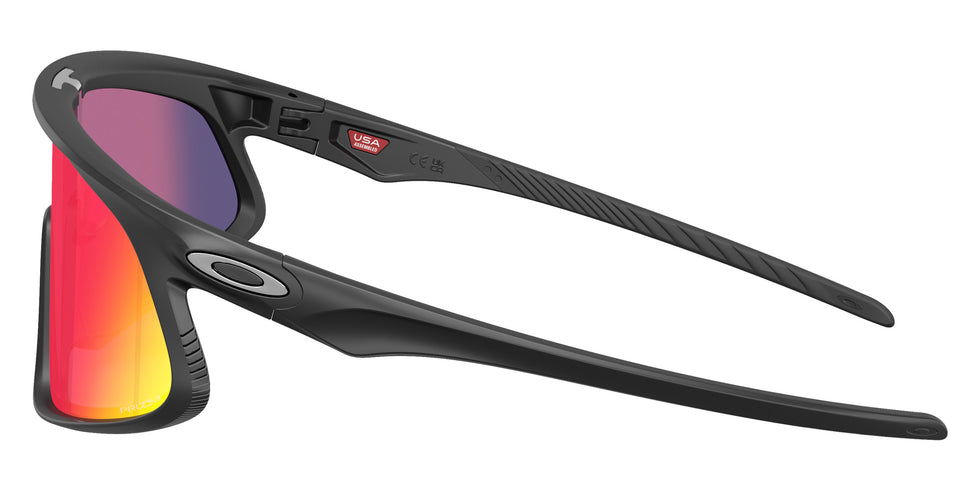Oakley® OO9524D RSLV 141 OO9524D 952401 41 Sunglasses - Matte Black / Prizm Road Mirrored 952401