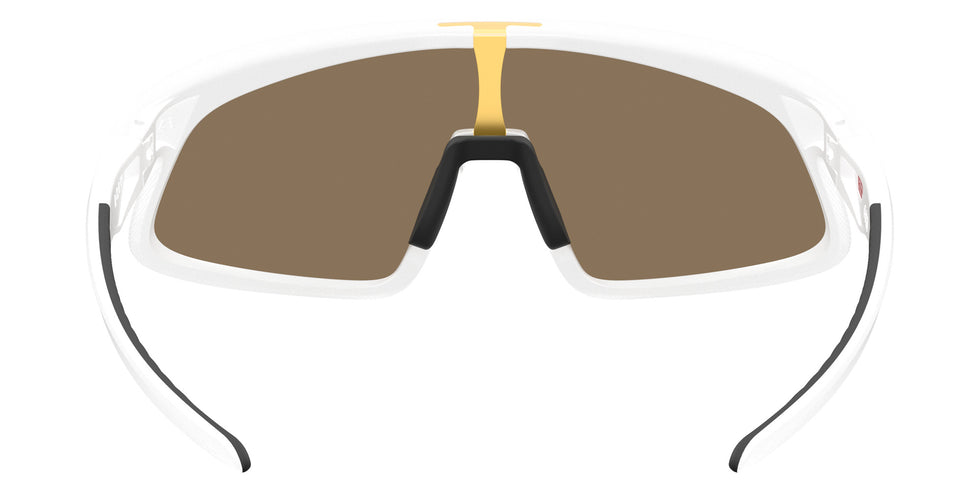 Oakley® OO9524D RSLV 141 OO9524D 952403 41 Sunglasses - Matte White / Prizm 24k Mirrored 952403