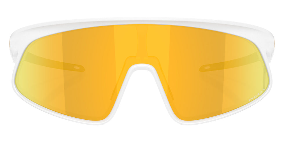 Oakley® OO9524D RSLV 141 OO9524D 952403 41 Sunglasses - Matte White / Prizm 24k Mirrored 952403